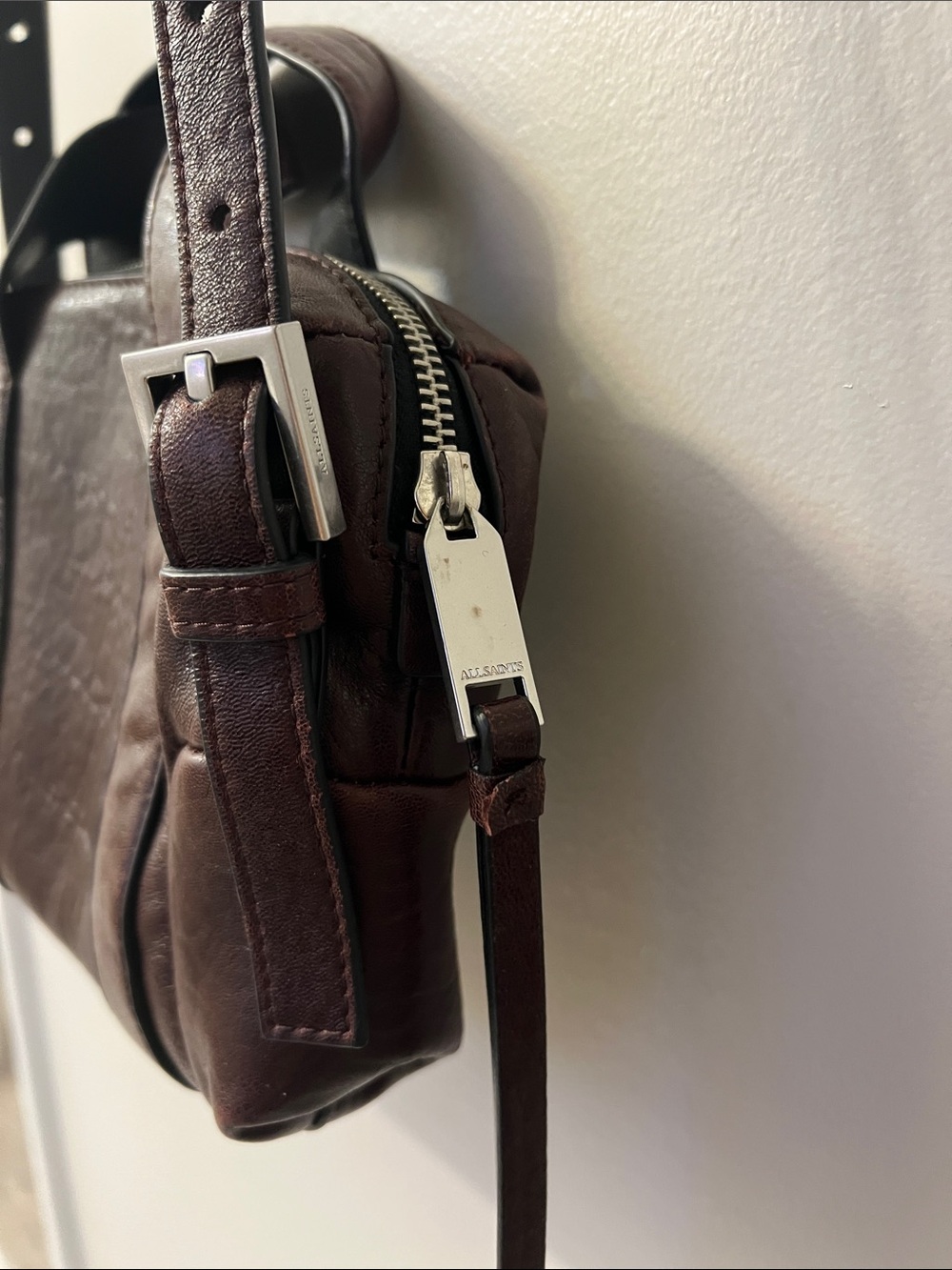 ALL SAINTS | Ares Compact Leather Cross Body - Picture 4 of 14